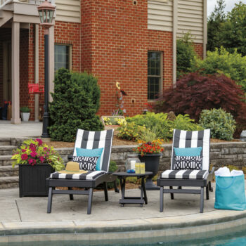 Bayshore Chaises in Black by Casual Comfort